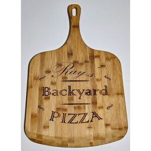 Ray's Back Yard Pizza Peel Wood Grain Toxic Free Decorative / Useable NEW